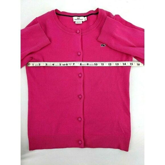 Vineyard Vines Pink Cardigan Sweater Whale - Picture 8 of 8